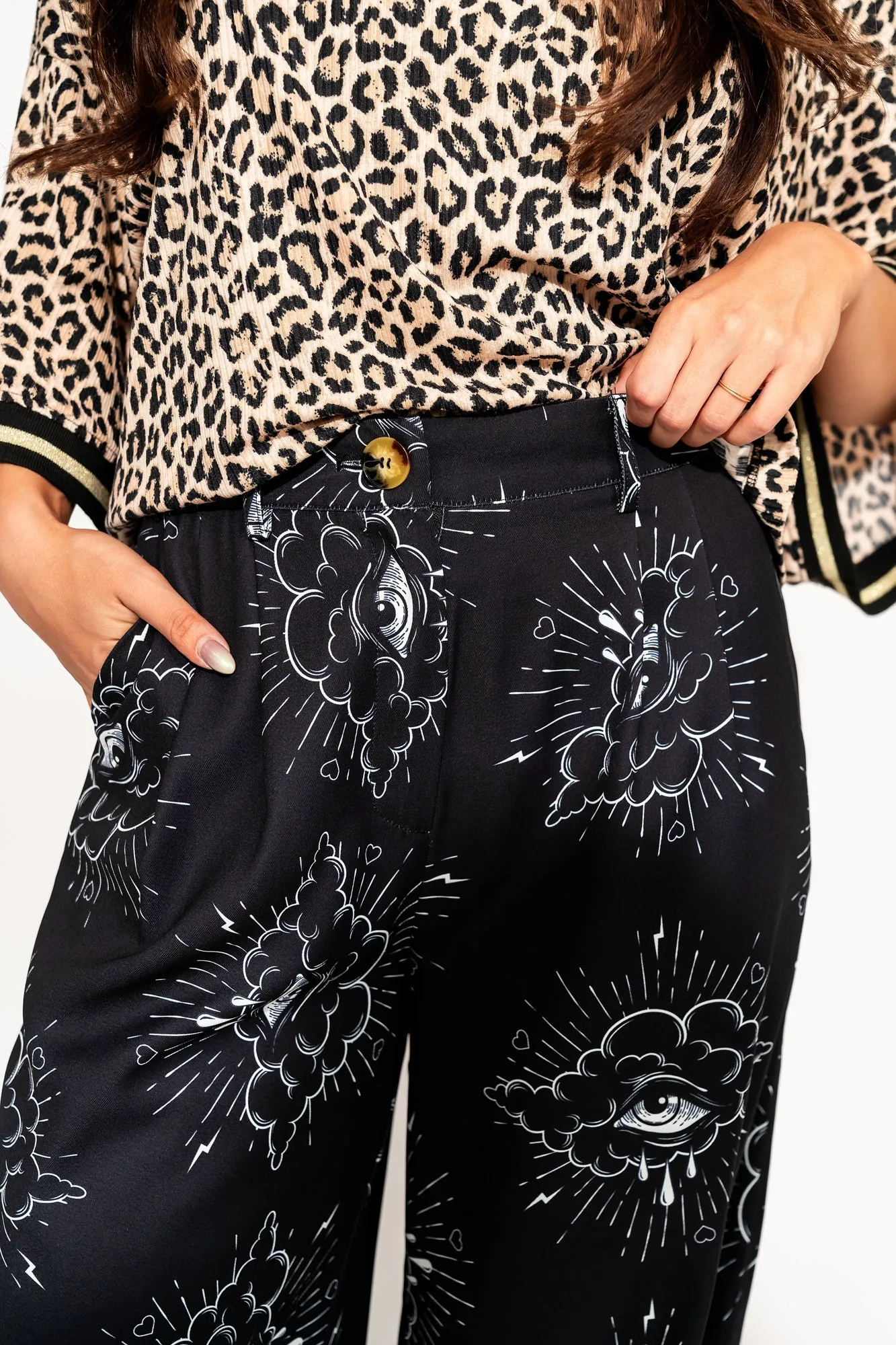 Never Taking These Off Trousers in Past Present Future sold by Dressed In Lala product image thumbnail 3