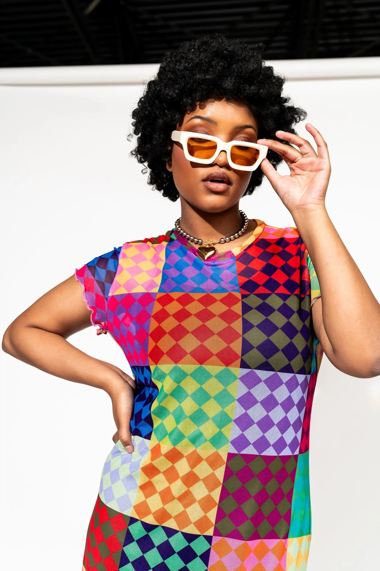 Mad About You Mesh Dress + Slip in Fun House sold by Dressed In Lala product image thumbnail 2