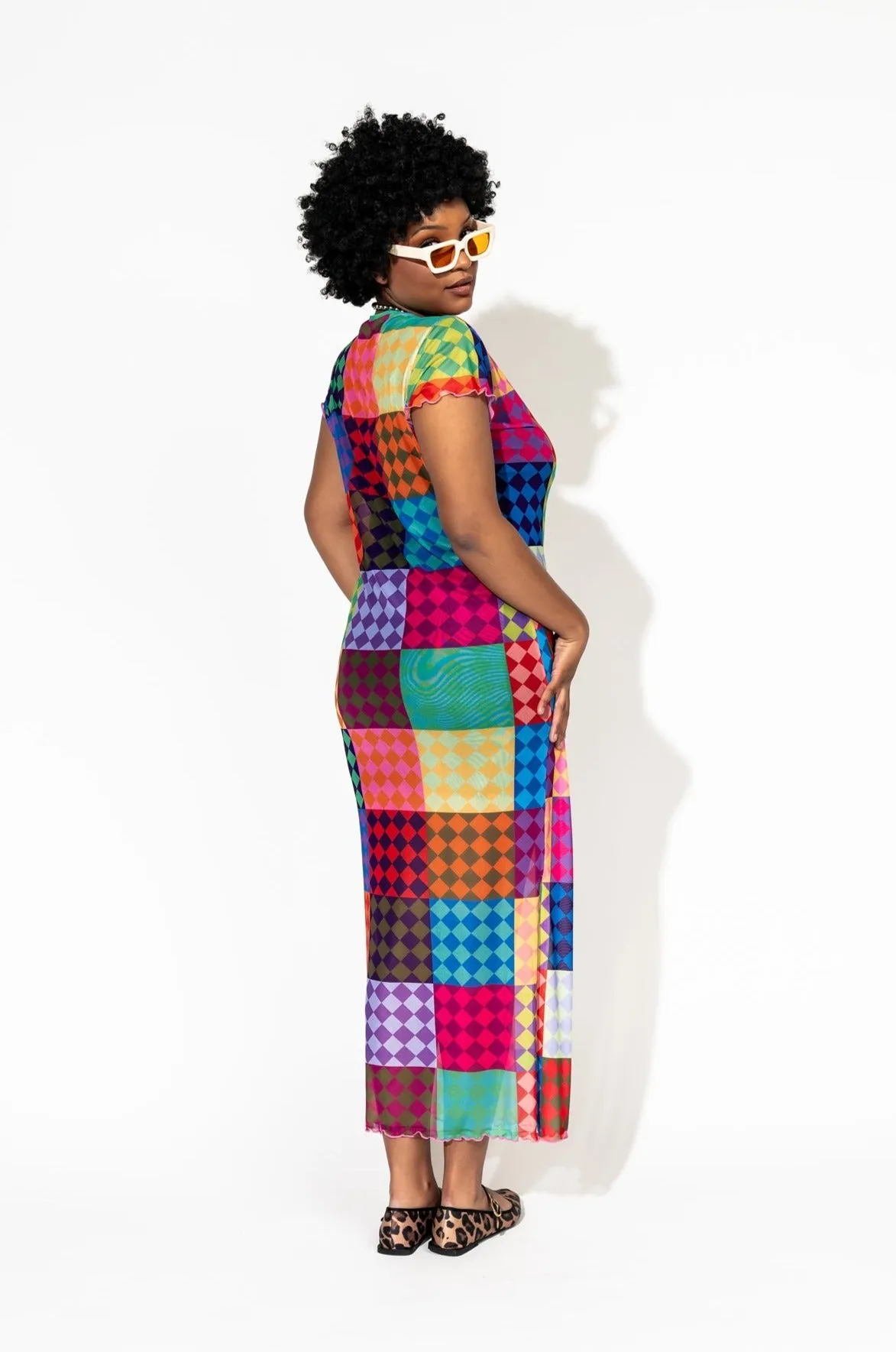 Mad About You Mesh Dress + Slip in Fun House sold by Dressed In Lala product image thumbnail 5
