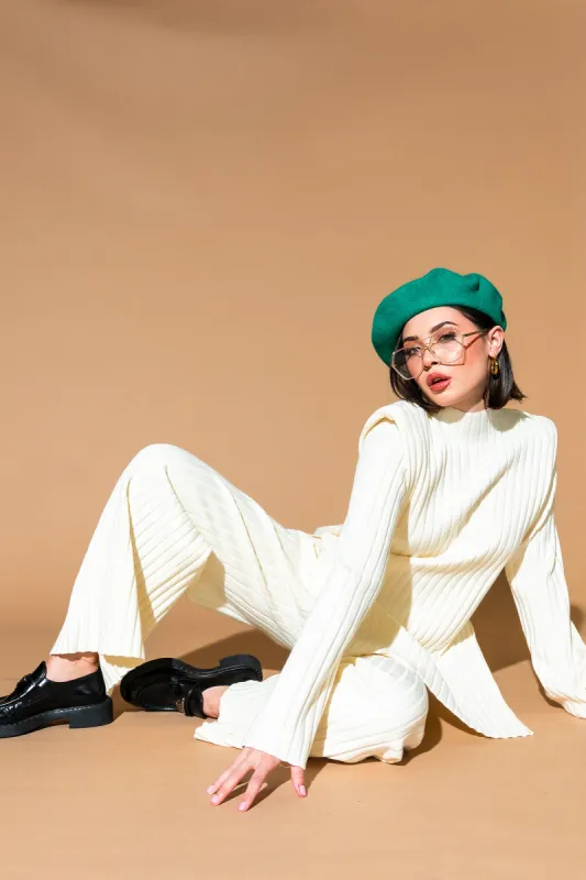 New Era Luxe Knit Set in Ivory sold by Dressed In Lala