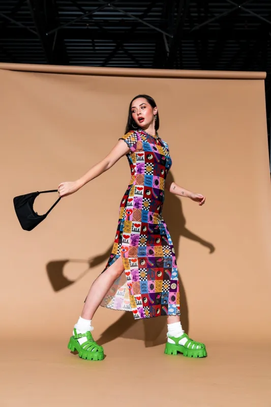 Mad About You Mesh Dress + Slip in Lala World sold by Dressed In Lala