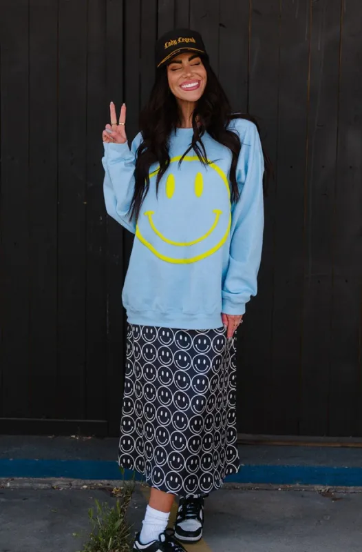 The World Needs Your Magic Puff Print Pullover in Sky Blue sold by Dressed In Lala