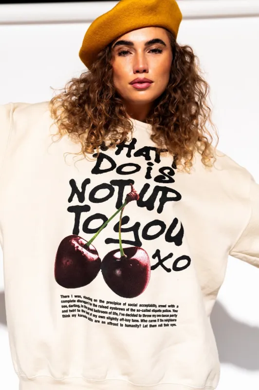 Not Up To You Oversized Pullover sold by Dressed In Lala