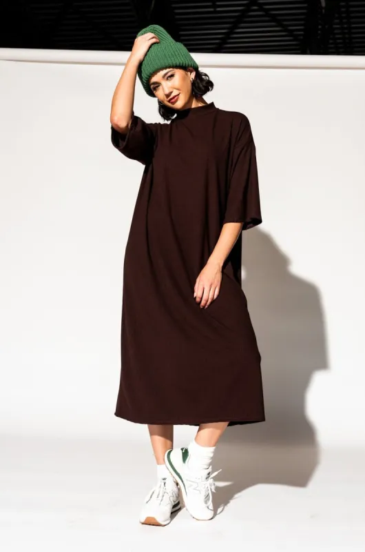 Ozzy Dress in Chocolate sold by Dressed In Lala