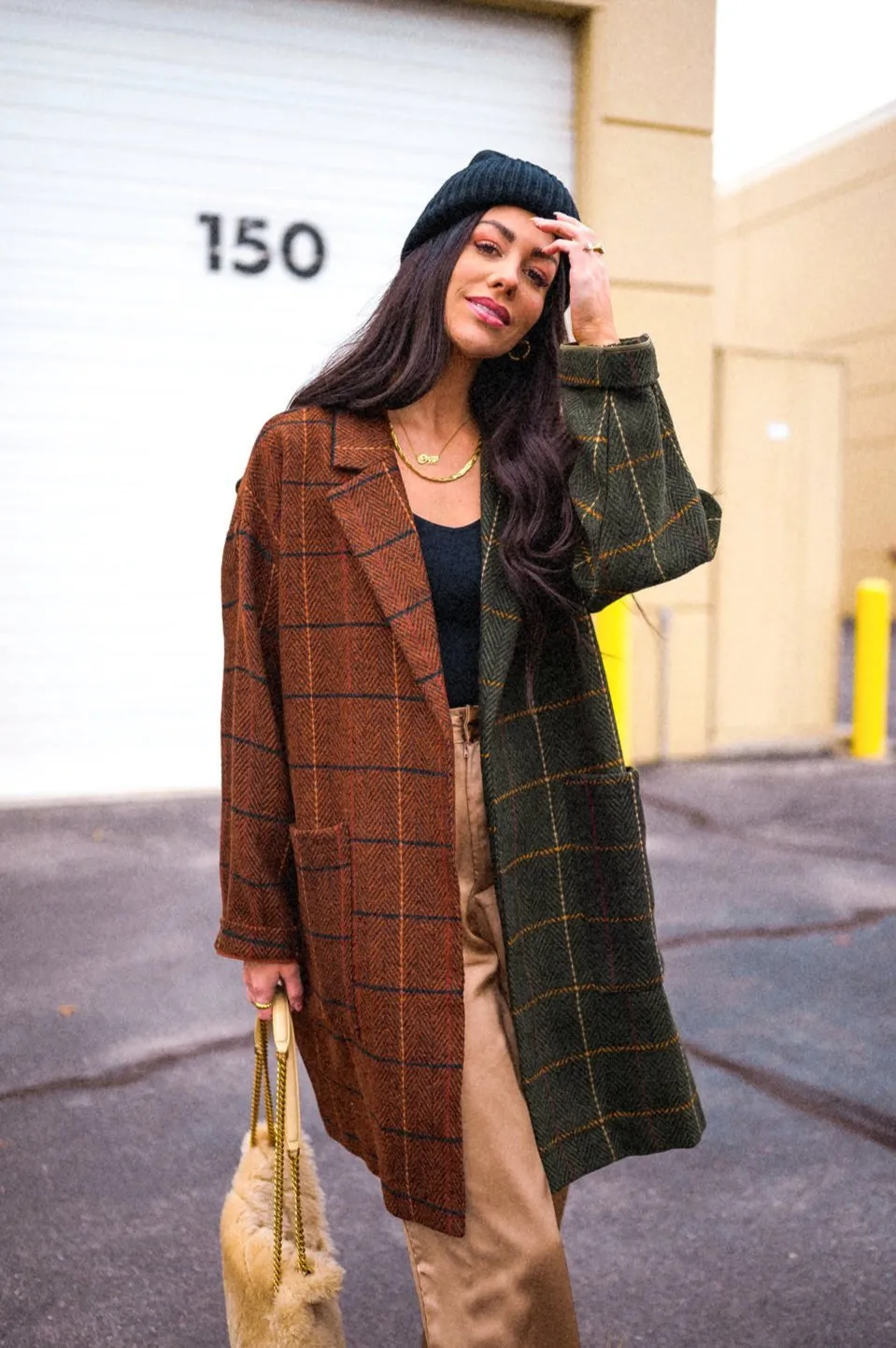 Scorpio OG Half + Half Oversized Coat sold by Dressed In Lala product image thumbnail 2