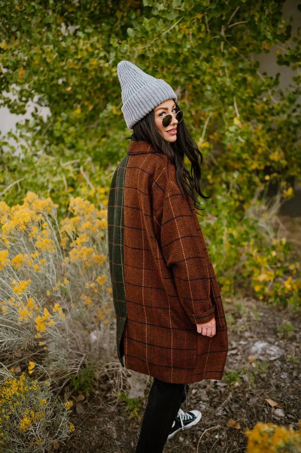 Scorpio OG Half + Half Oversized Coat sold by Dressed In Lala product image thumbnail 3