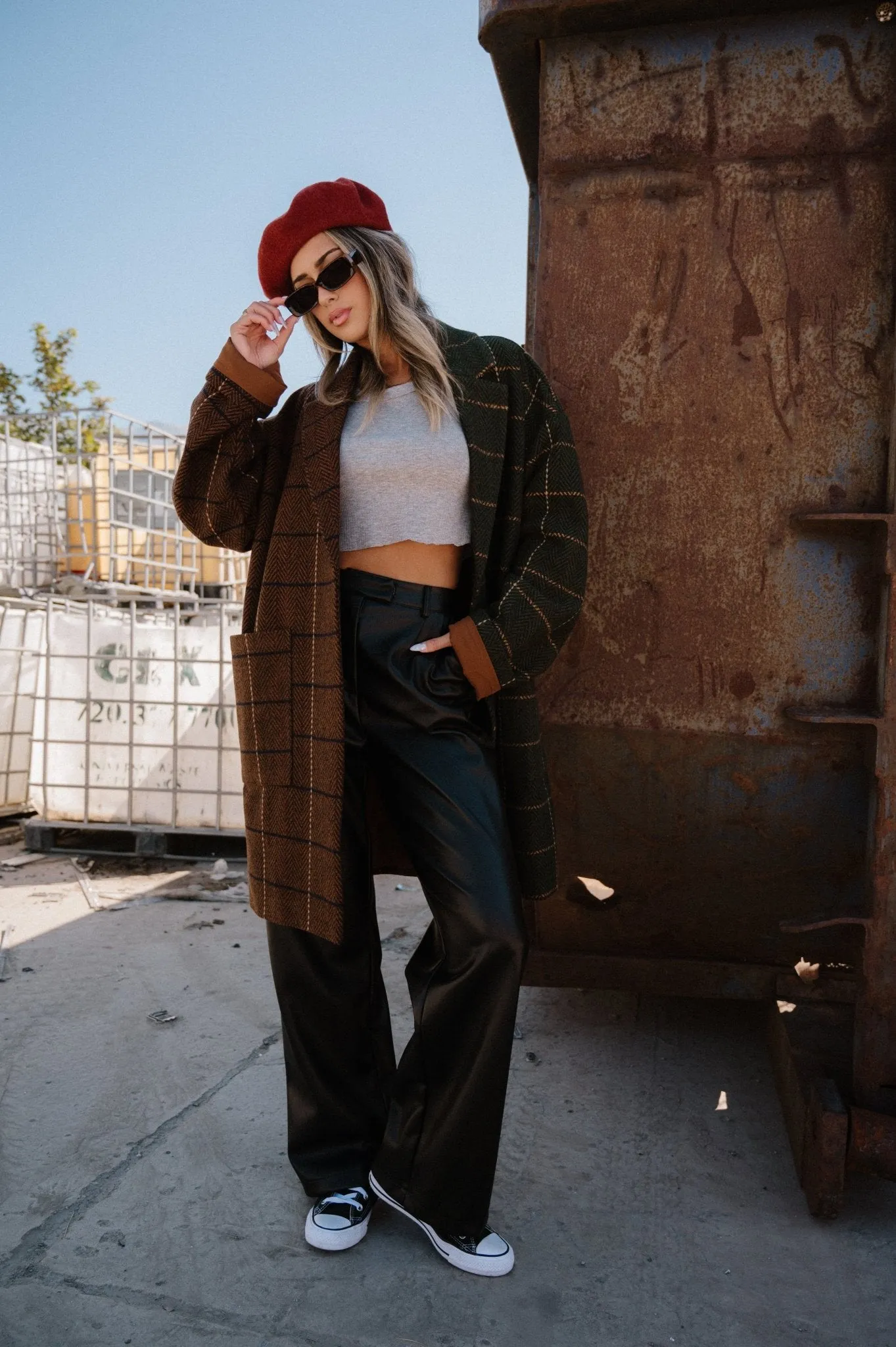 Scorpio OG Half + Half Oversized Coat sold by Dressed In Lala product image thumbnail 4