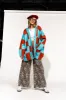 Love You Oversized Checkerboard Cardigan in September Sunset sold by Dressed In Lala