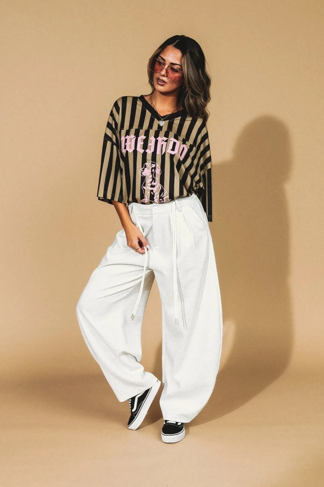 Baddie Barrel Sweatpant Trousers sold by Dressed In Lala product image thumbnail 2