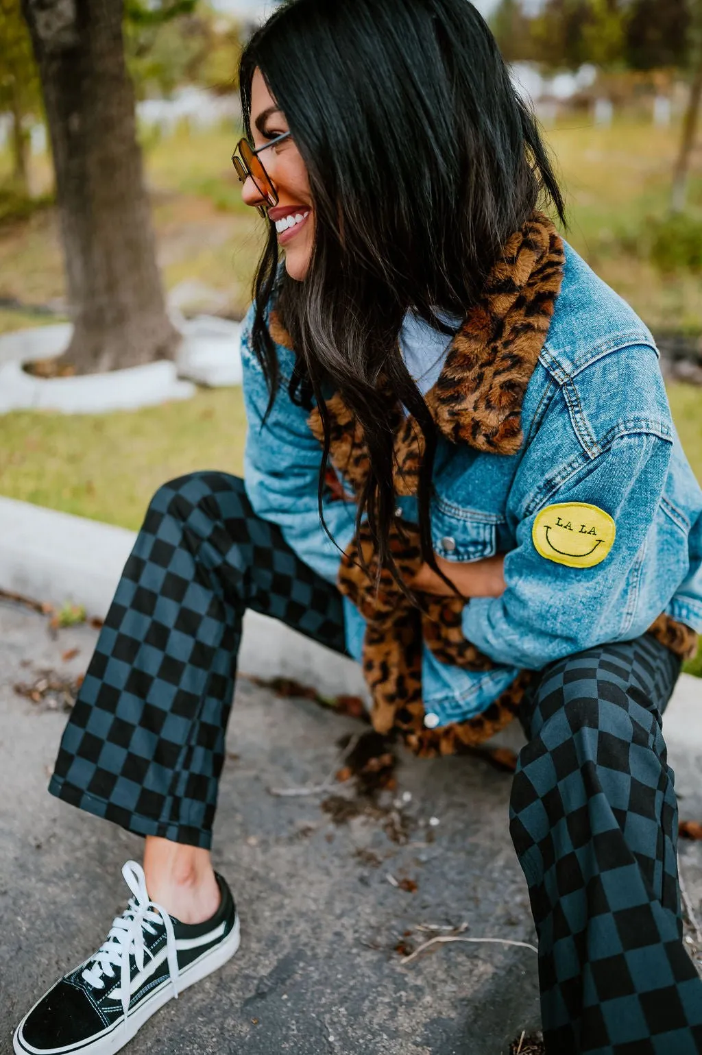 Lala Forever Patched Trucker Jacket in Leopard sold by Dressed In Lala product image thumbnail 3