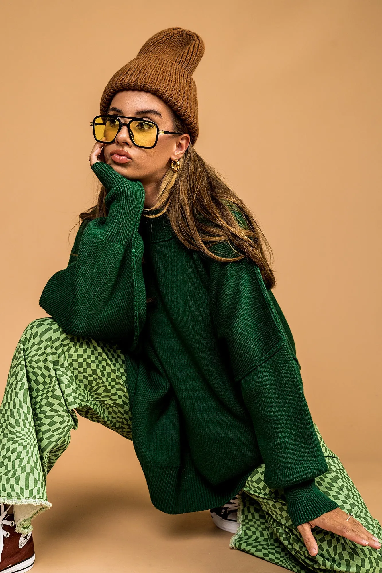 Grunge Chic Beanie in Toasted Marshmallow sold by Dressed In Lala product image thumbnail 2