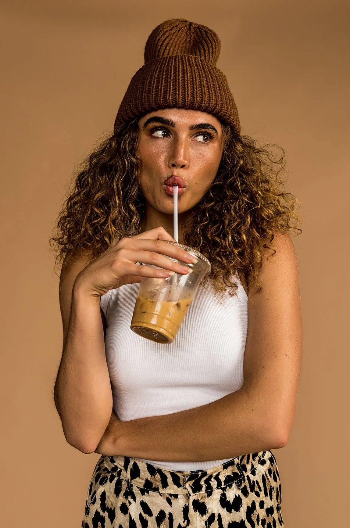 Grunge Chic Beanie in Toasted Marshmallow sold by Dressed In Lala product image thumbnail 4