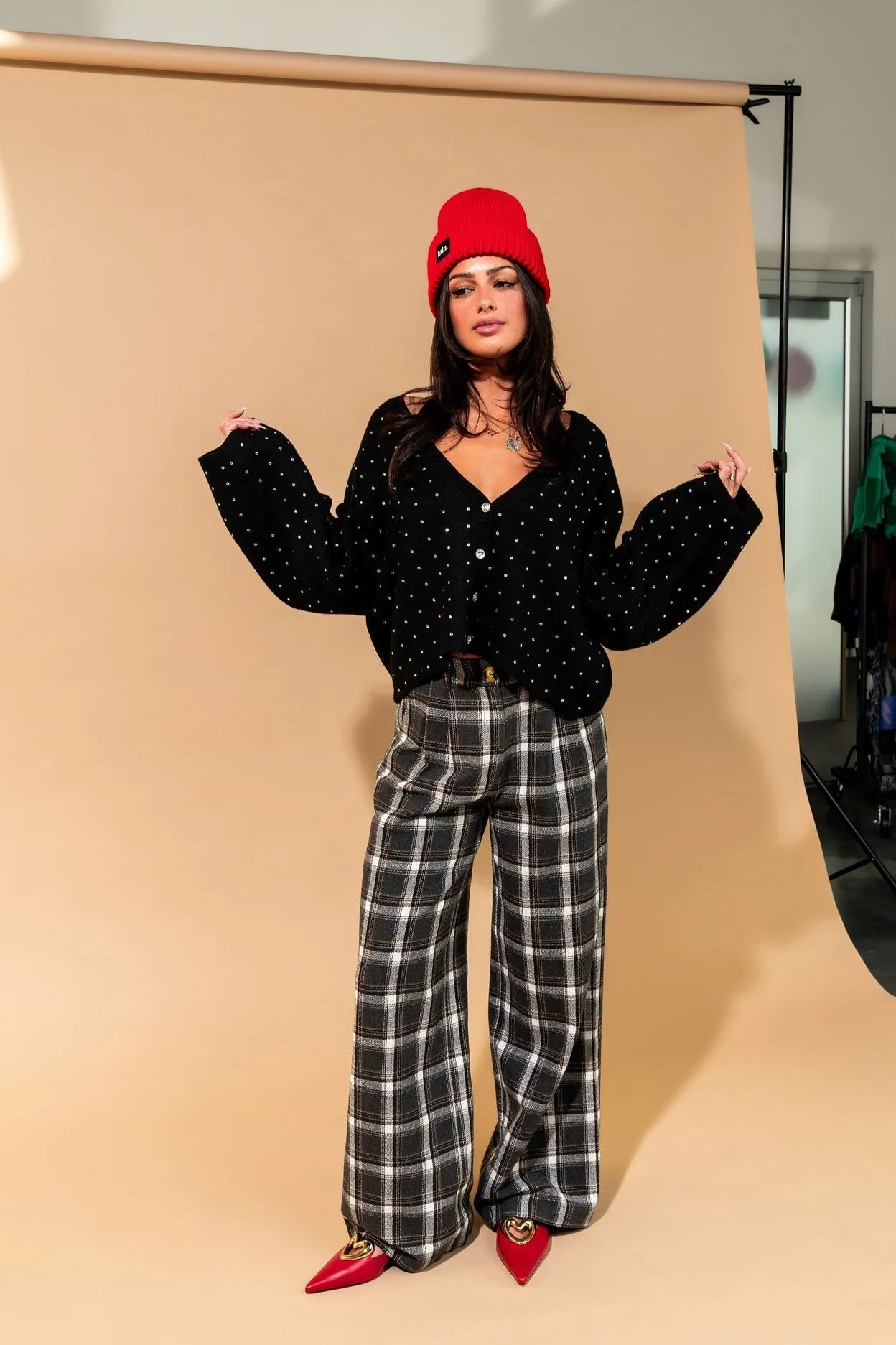 Rhinestone Cowgirl Cropped Cardigan sold by Dressed In Lala product image thumbnail 3