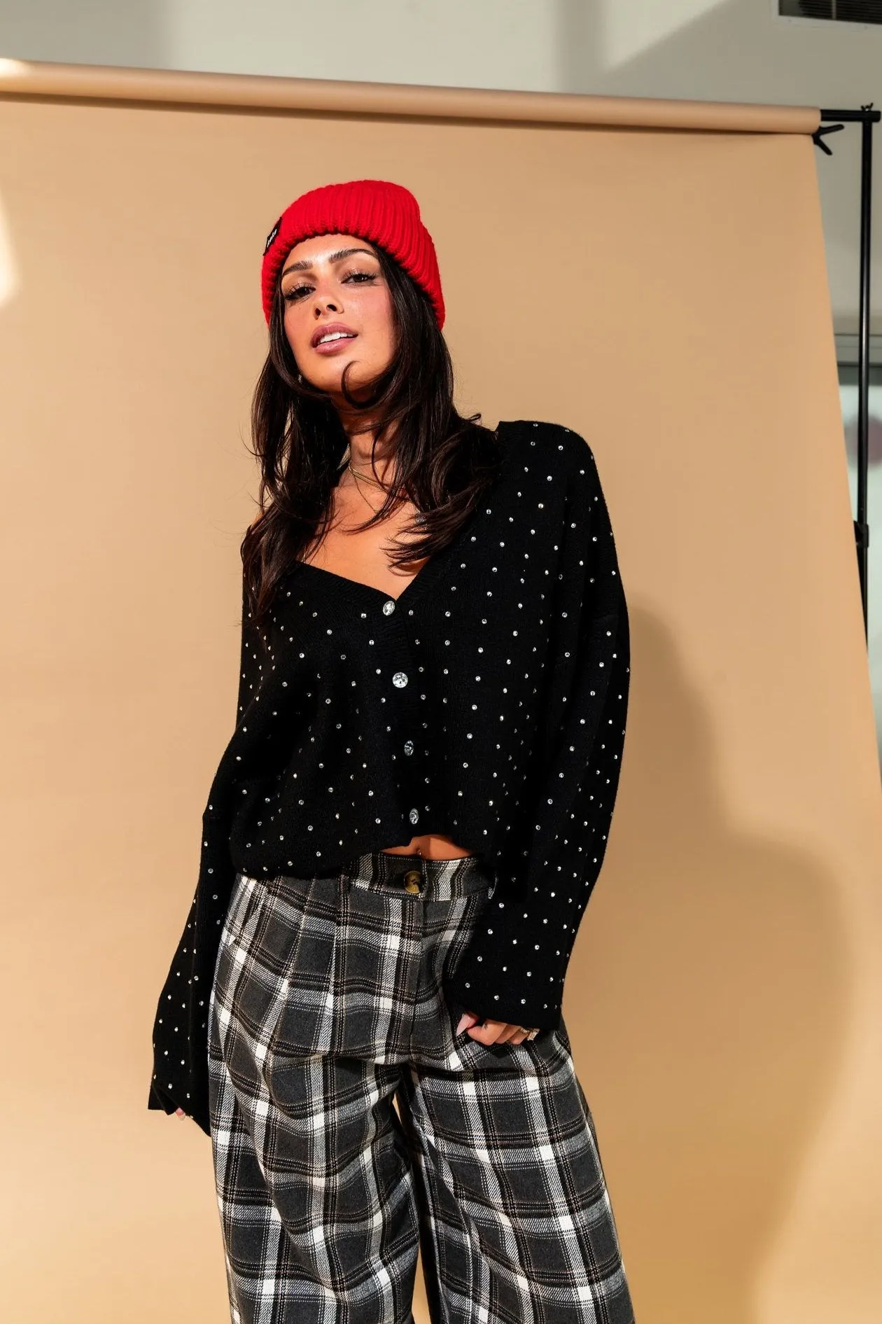 Rhinestone Cowgirl Cropped Cardigan sold by Dressed In Lala