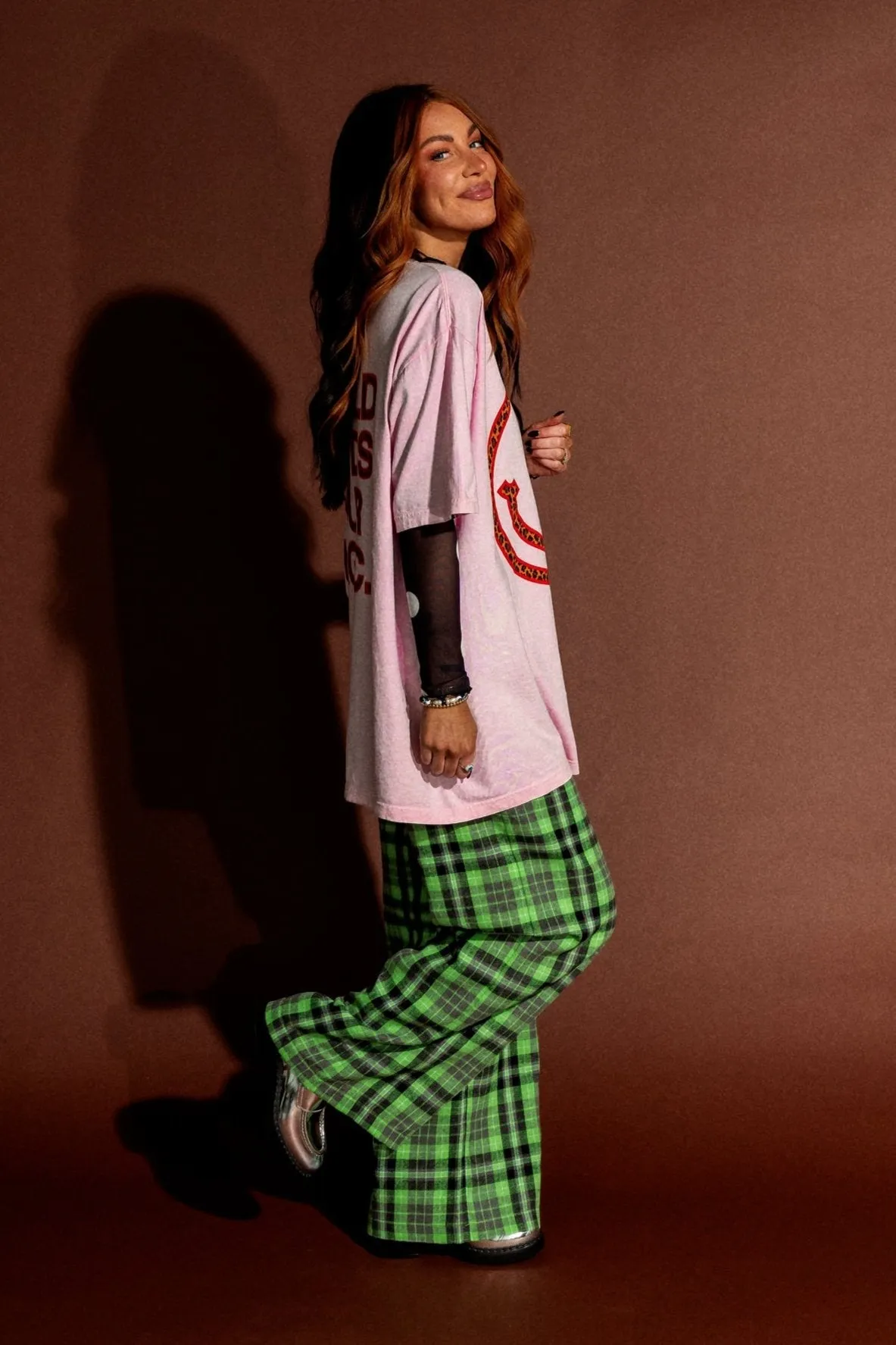 The World Needs Your Magic Oversized Leopard Tee in Pink sold by Dressed In Lala product image thumbnail 5