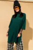 Lala Icon Mock Neck Top in Emerald sold by Dressed In Lala
