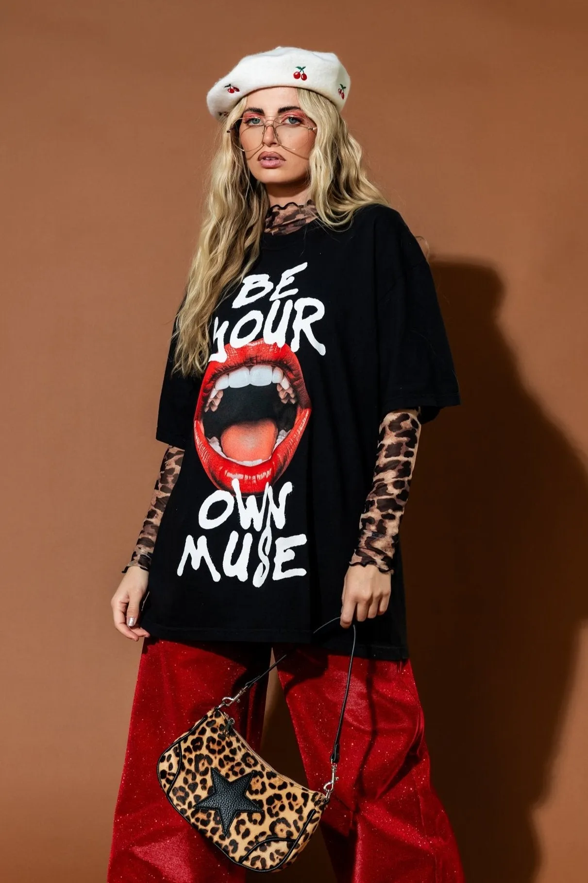 Be Your Own Muse Oversized Tee sold by Dressed In Lala product image thumbnail 4
