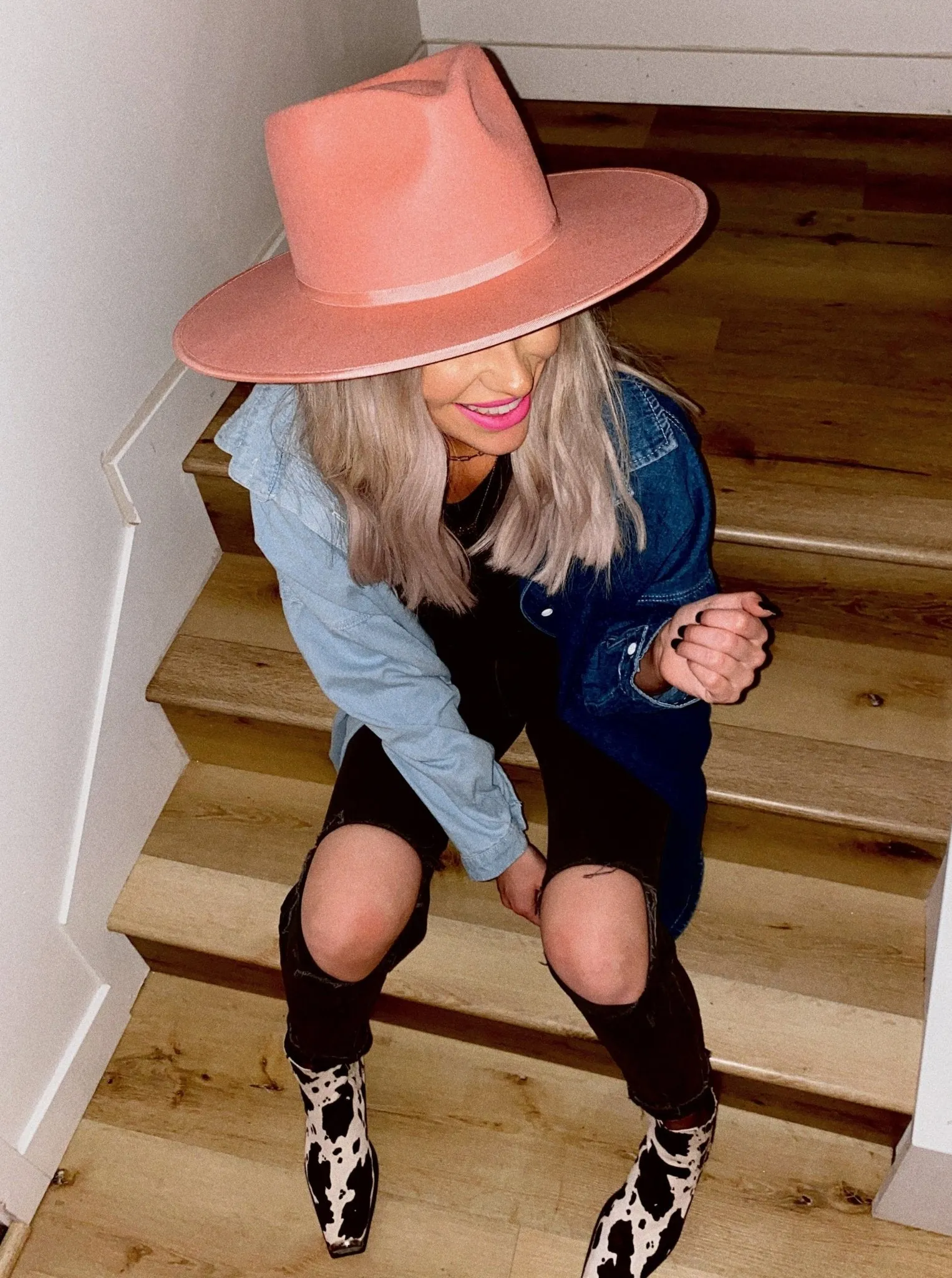 Billie Rancher Hat in Bubblegum sold by Dressed In Lala