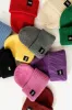 Grunge Chic Label Beanie in Evergreen sold by Dressed In Lala