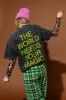 The World Needs Your Magic Crop Tee in Vintage Charcoal + Neon *RESTOCKED* sold by Dressed In Lala