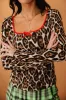 Mama Muse Square Neck Top in Leopard sold by Dressed In Lala