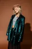 Love You To Saturn Oversized Boyfriend Sequin Blazer sold by Dressed In Lala