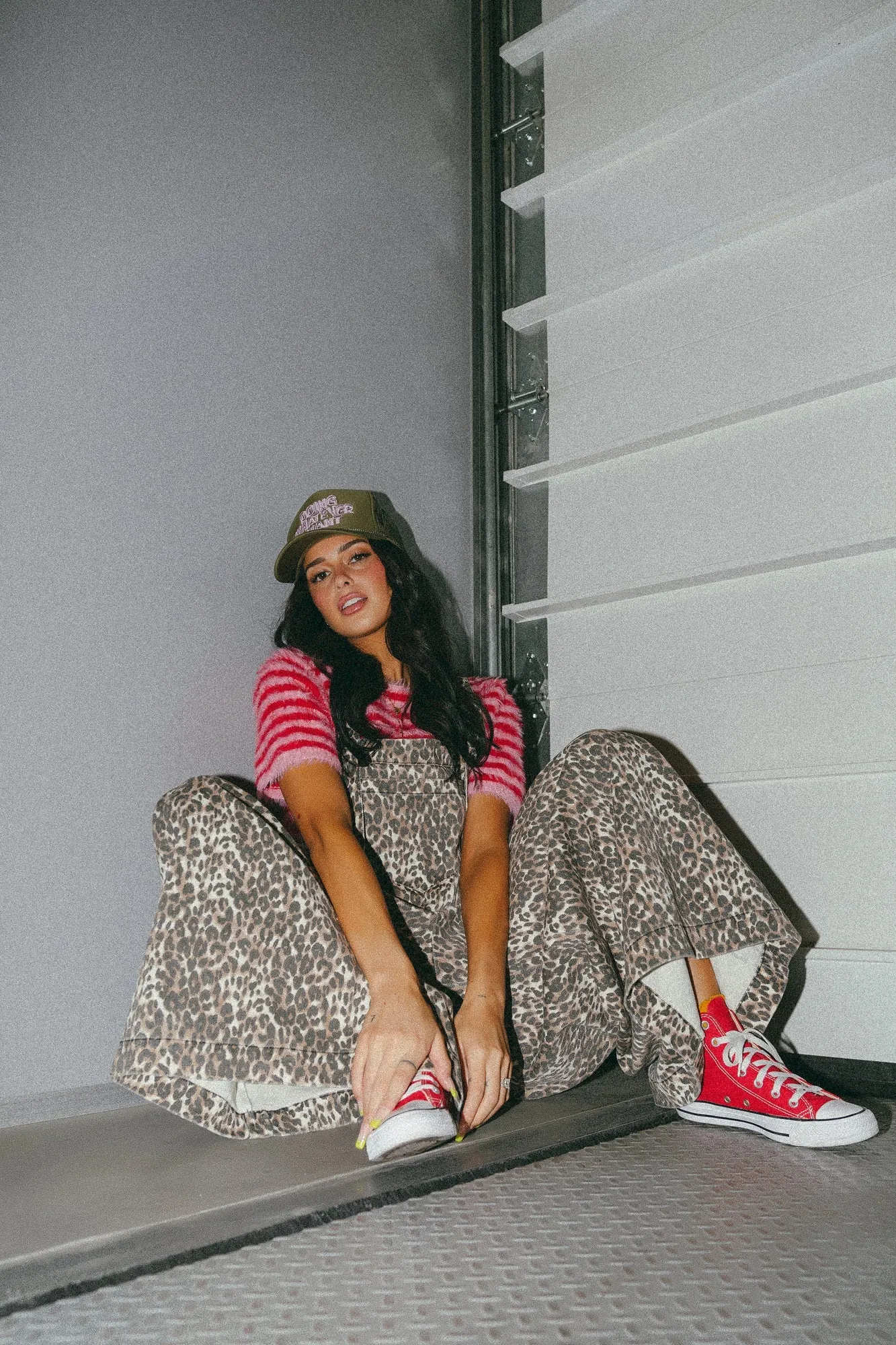 Be Proud Of Yourself Fuzzy Knit Top in Red + Pink sold by Dressed In Lala product image thumbnail 2