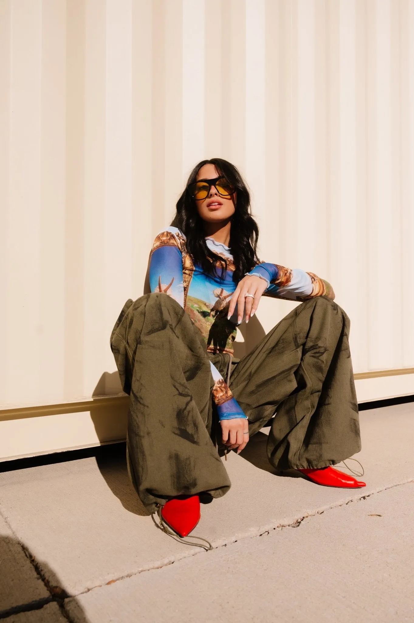 Mesh Top in Dinosaur Dreamscape sold by Dressed In Lala product image thumbnail 2