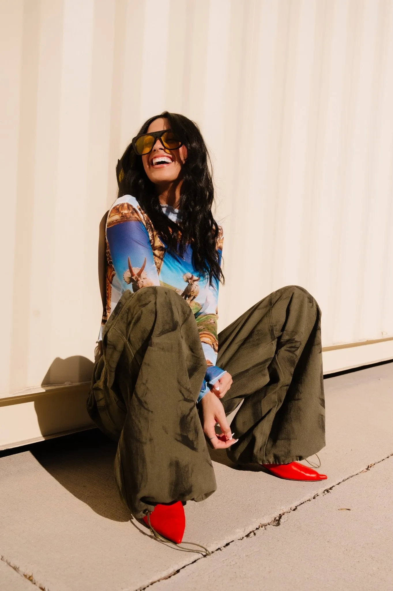 Mesh Top in Dinosaur Dreamscape sold by Dressed In Lala product image thumbnail 5