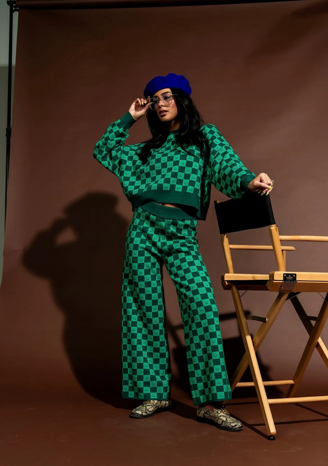 Lots of Feelings Checkerboard Knit Set sold by Dressed In Lala product image thumbnail 4