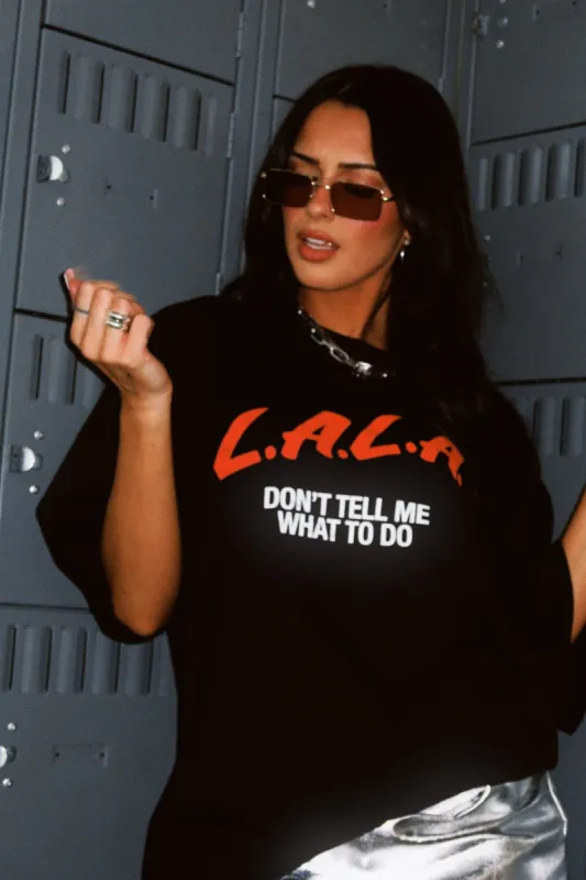 Don't Tell Me What To Do Oversized Tee sold by Dressed In Lala
