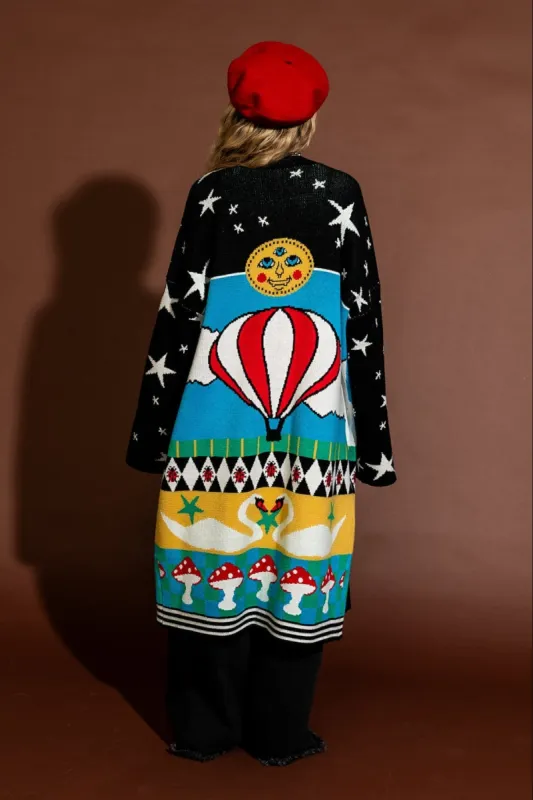 Dreamland Longline Blanket Cardigan sold by Dressed In Lala