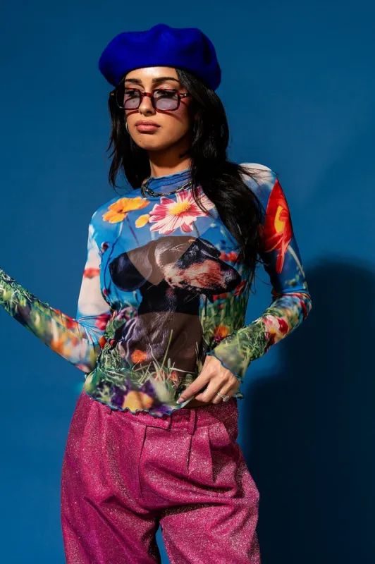 Mesh Top in Walter The Wiener Dog made by Dressed In Lala