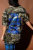 The World Needs Your Magic Oversized Camo Tee in Blue sold by Dressed In Lala