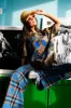 The World Needs Your Magic Oversized Camo Tee in Blue sold by Dressed In Lala