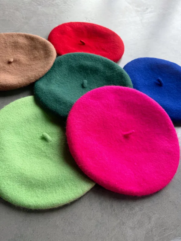 London Love Affair Wool Beret *Multiple Colors* sold by Dressed In Lala