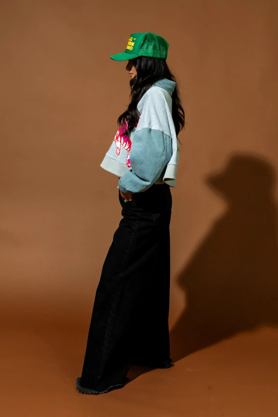 Sticks and Stones Mixed Media Pullover sold by Dressed In Lala product image thumbnail 2