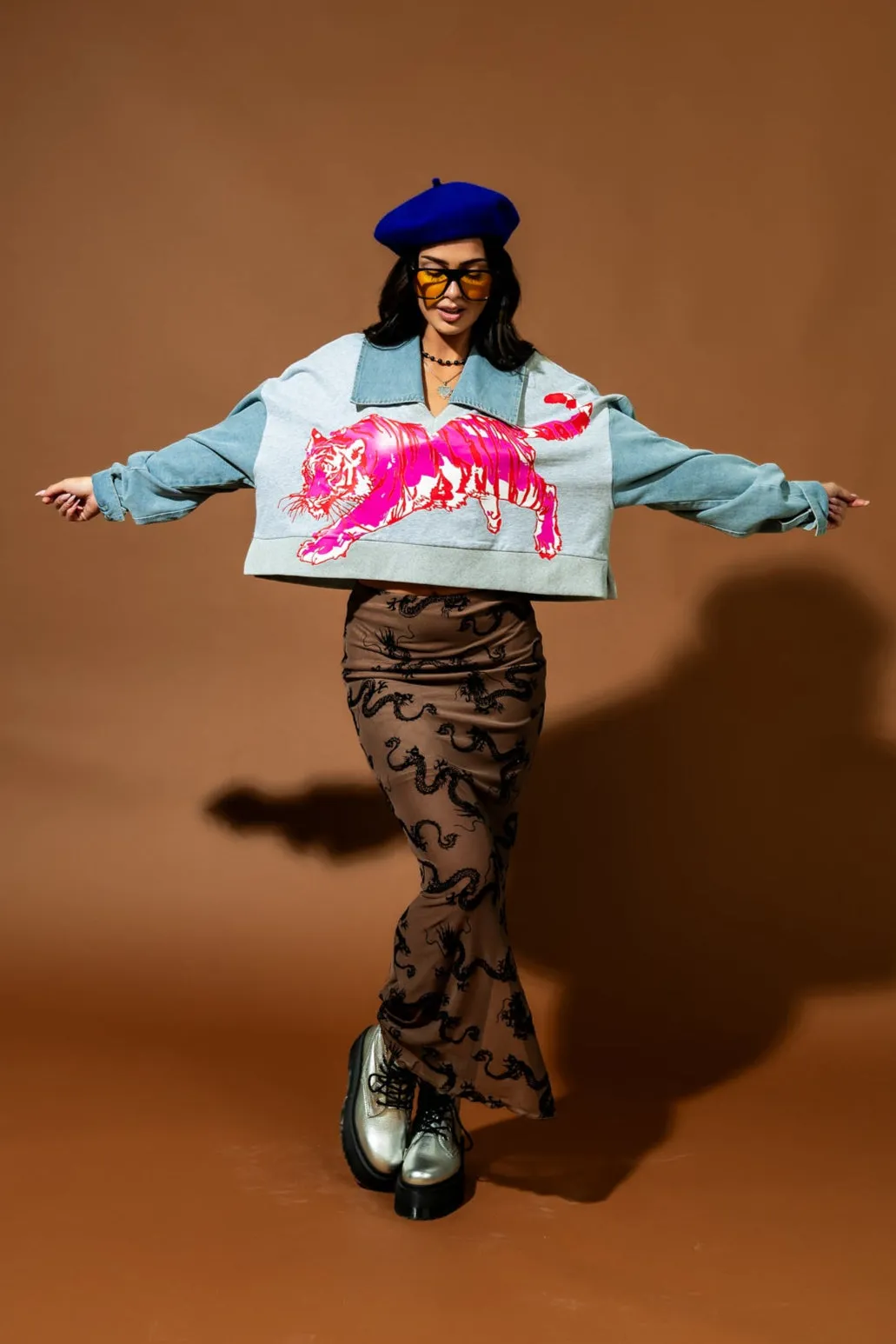 Sticks and Stones Mixed Media Pullover sold by Dressed In Lala product image thumbnail 5