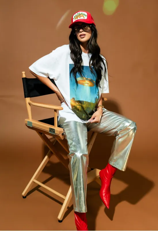 Anywhere But Here Oversized UFO Tee sold by Dressed In Lala