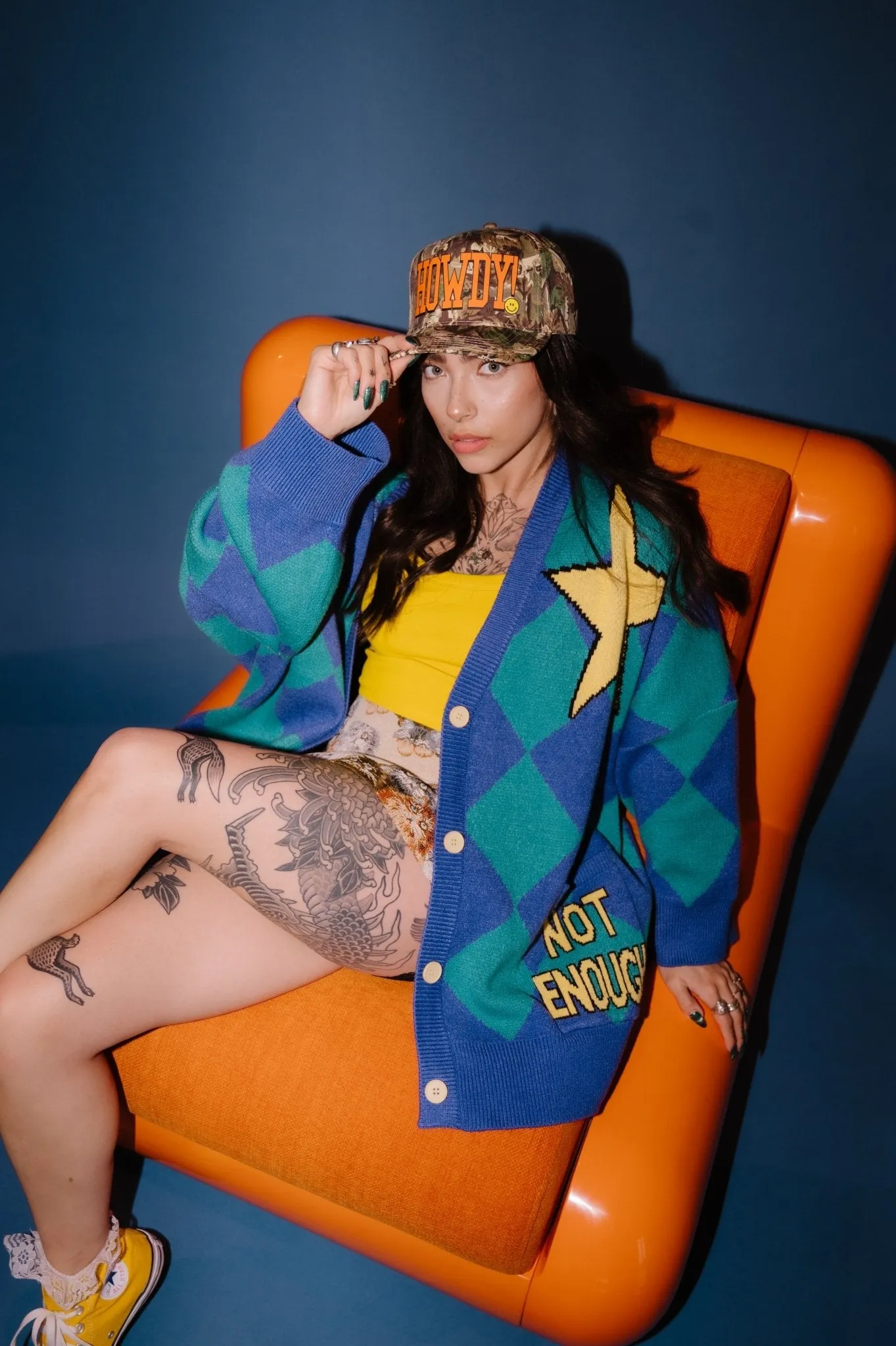 Howdy Camo Trucker Hat sold by Dressed In Lala product image thumbnail 3