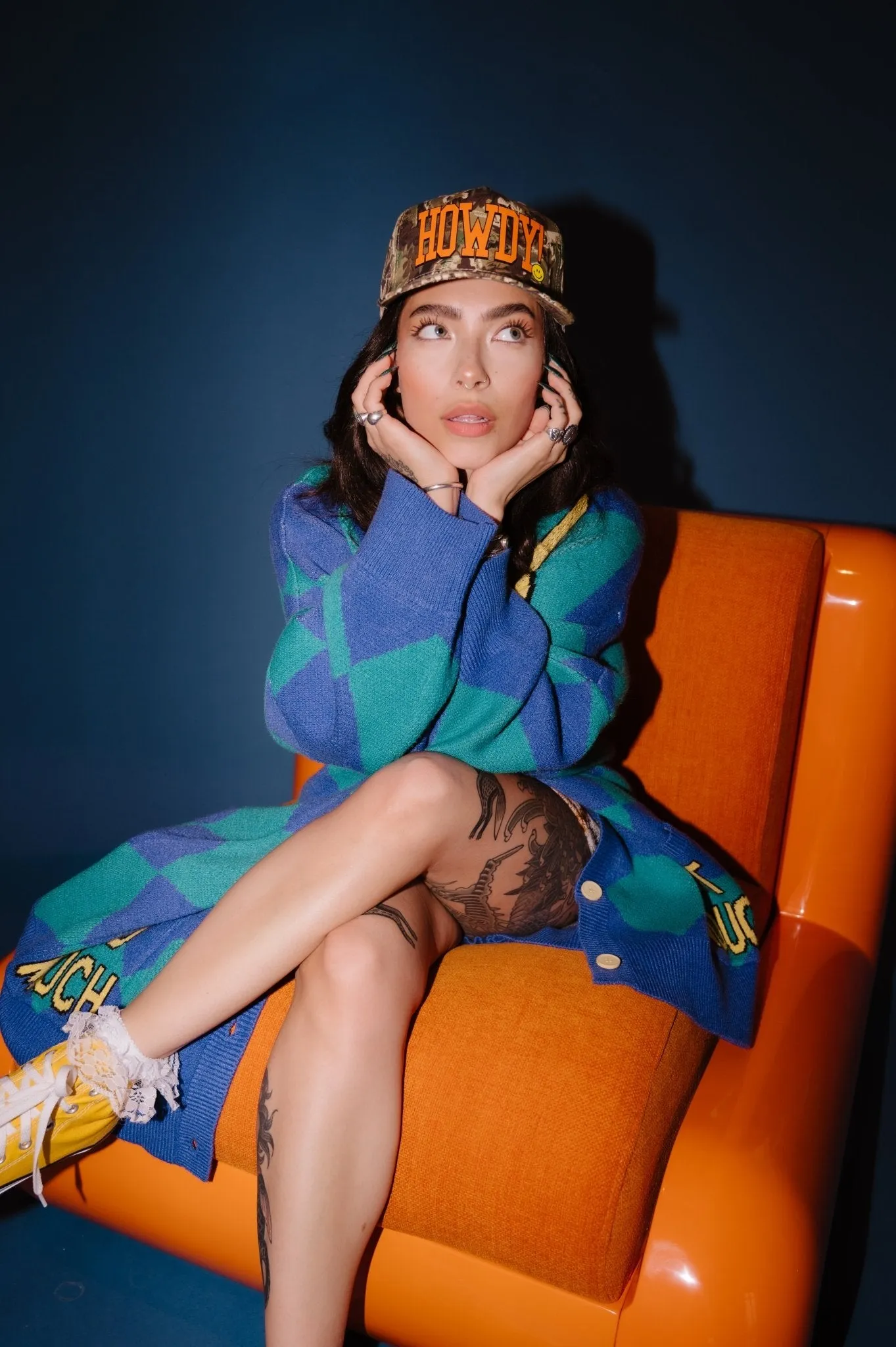 Howdy Camo Trucker Hat sold by Dressed In Lala product image thumbnail 2