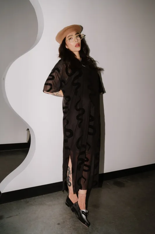 Karma Oversized Mesh Dress + Slip in Hiss and Tell *RESTOCKED* sold by Dressed In Lala