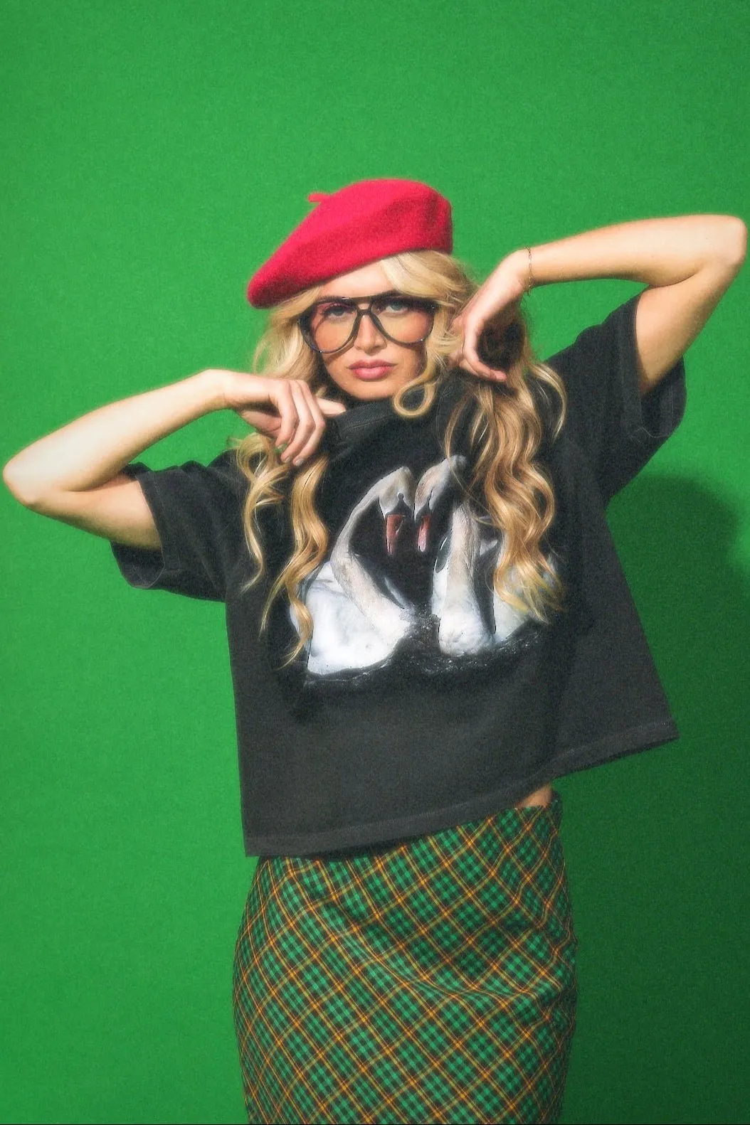 Let's Be Weirdos Together Swan Boxy Tee sold by Dressed In Lala
