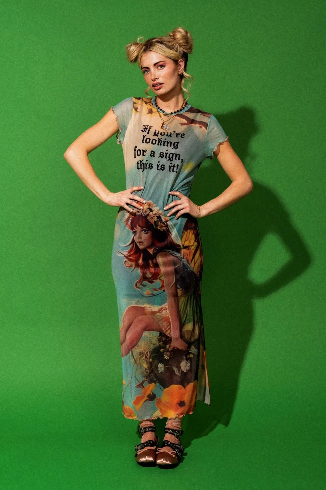 Mad About You Mesh Dress + Slip in Fairy Dust sold by Dressed In Lala