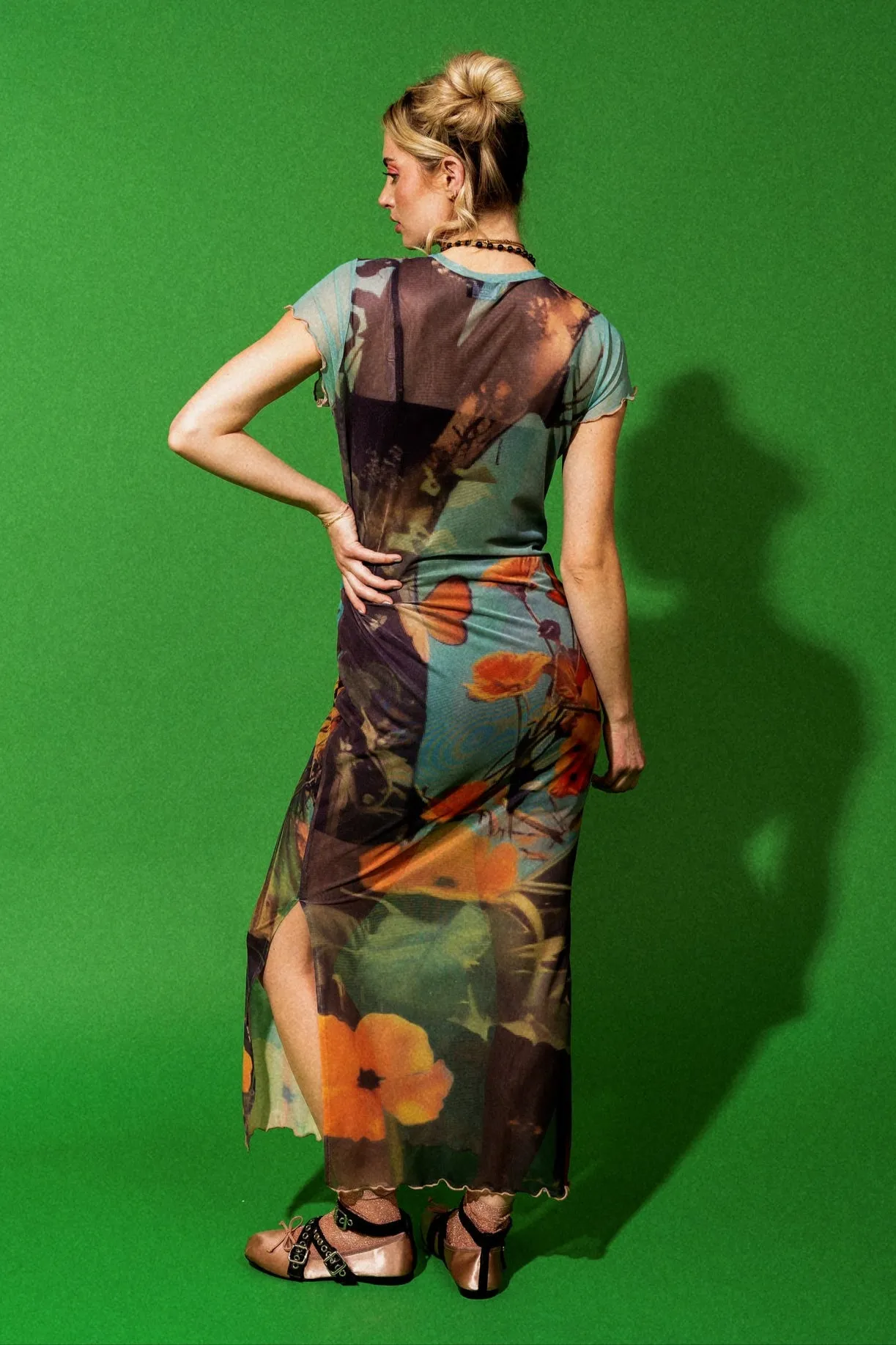 Mad About You Mesh Dress + Slip in Fairy Dust sold by Dressed In Lala product image thumbnail 4