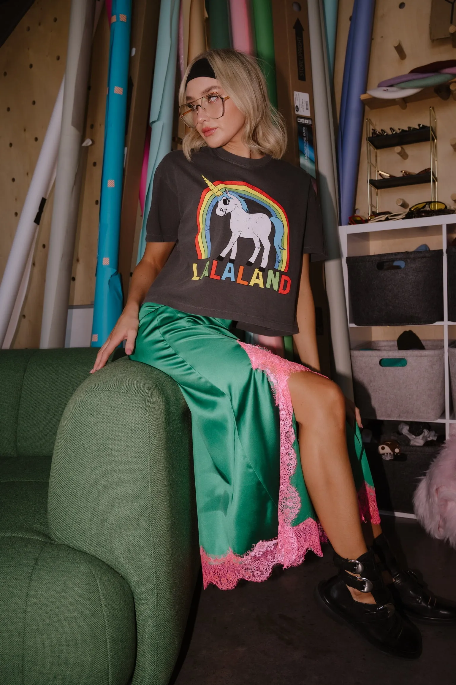 Greetings From Lalaland Unicorn Boxy Tee sold by Dressed In Lala product image thumbnail 4
