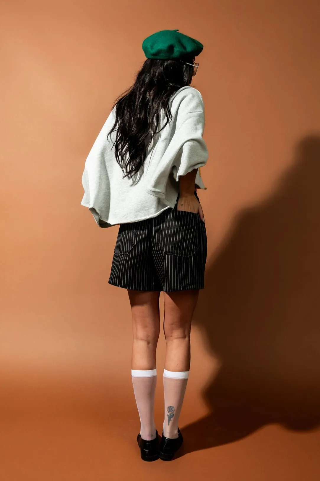 Lady Lala Luck Pinstripe Boxer Shorts sold by Dressed In Lala product image thumbnail 4