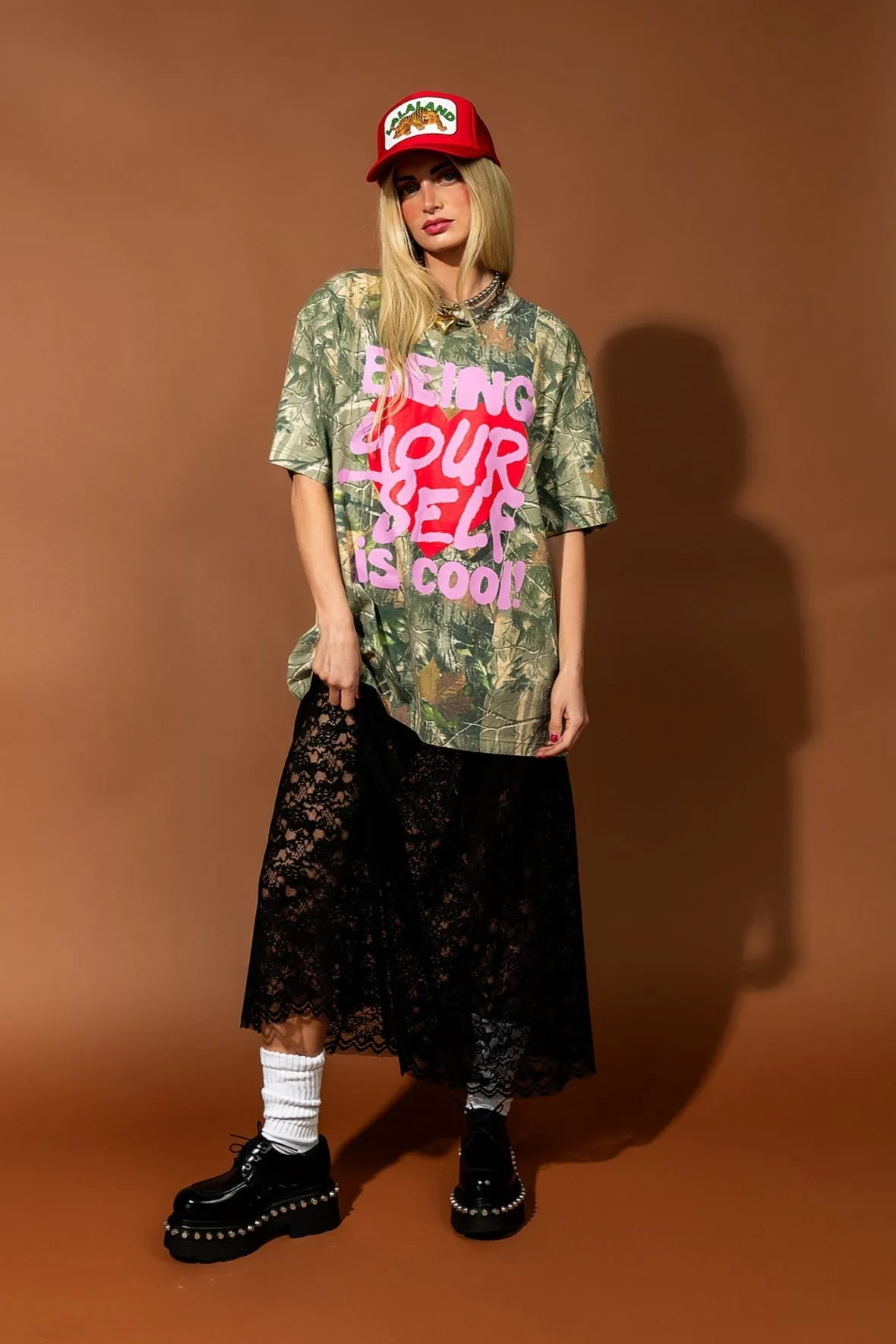 Being Yourself is Cool Real Tree Camo Tee sold by Dressed In Lala product image thumbnail 4