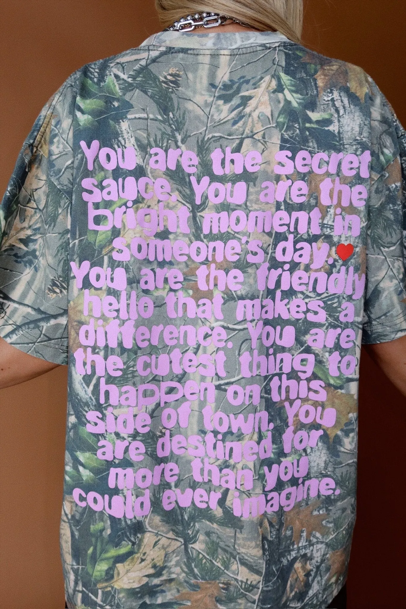 Being Yourself is Cool Real Tree Camo Tee sold by Dressed In Lala product image thumbnail 3