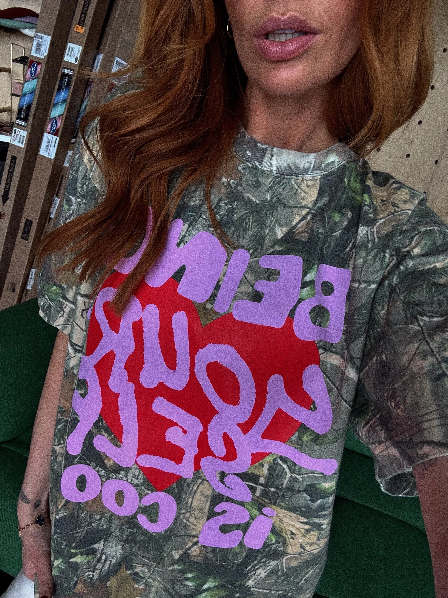 Being Yourself is Cool Real Tree Camo Tee sold by Dressed In Lala product image thumbnail 5